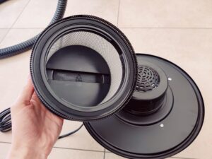 Scheppach AVC20 Aschesauger Filter abgenommen