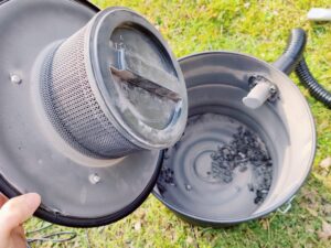 Scheppach AVC20 Aschesauger nach dem Saugen