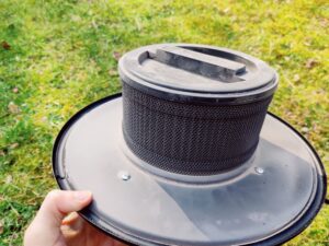 Scheppach AVC20 Aschesauger Filtergitter nach der Nutzung