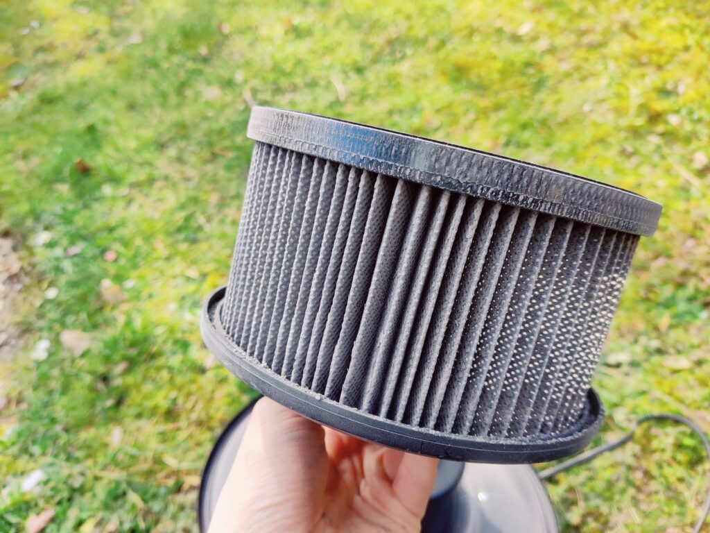 Scheppach AVC20 Aschesauger HEPA-Filter nach der Nutzung