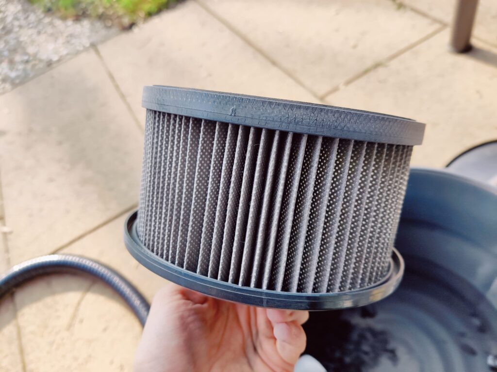 Scheppach AVC20 Aschesauger Filter nach Filterreinigung