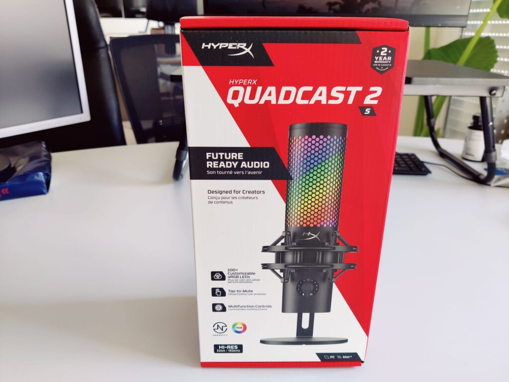 HyperX QuadCast 2 S Mikrofon Verpackung