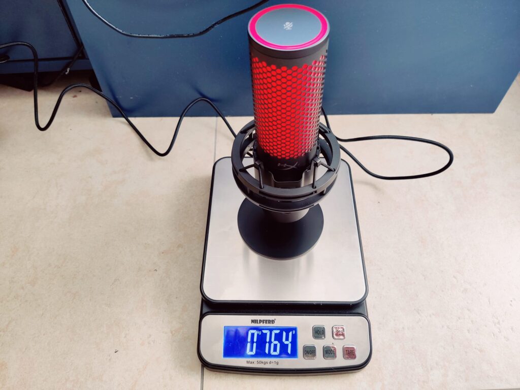 HyperX QuadCast 2 S Mikrofon Gesamtgewicht