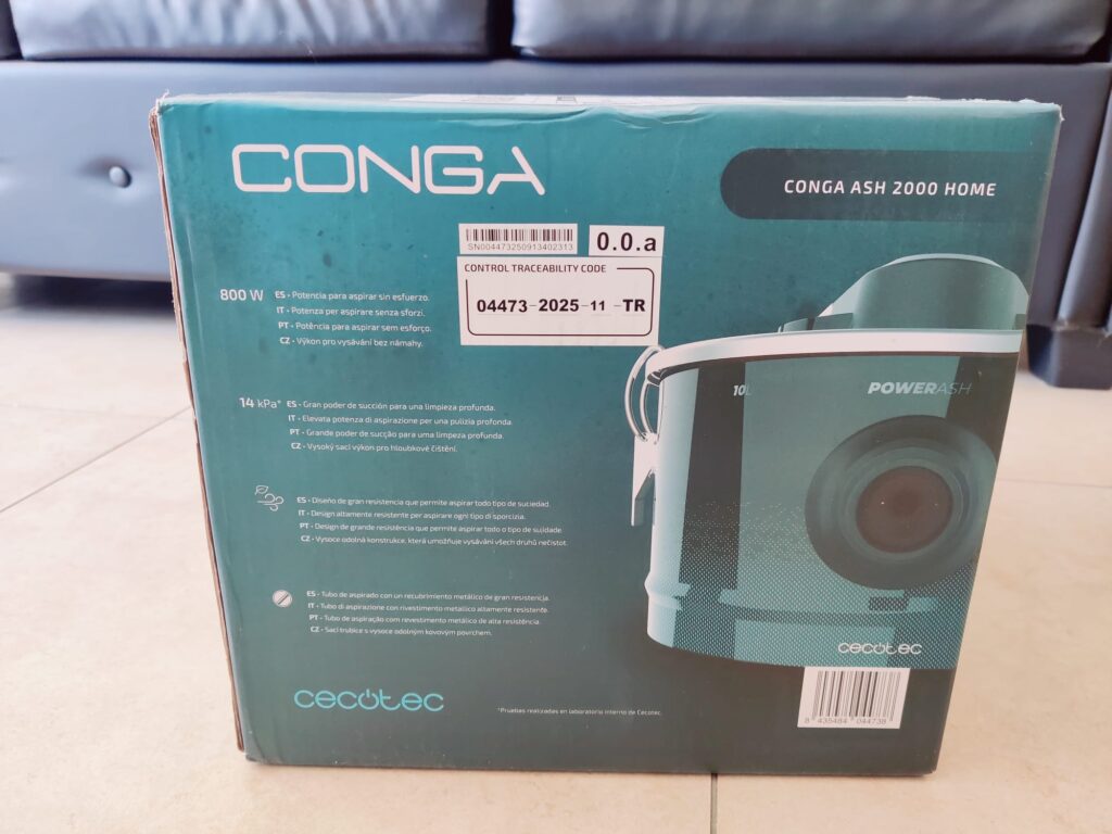 Cecotec Conga Ash 2000 Home Aschesauger Verpackung