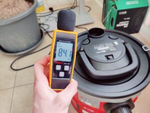 Einhell TC-AV 1830 D Aschesauger Lautstärke auf höchster Stufe