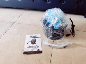 Bikain DI600P Aschesauger verpackt mit Zubehör