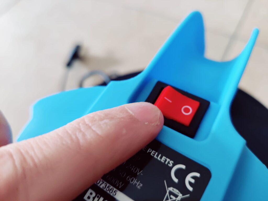 Bikain DI600P Aschesauger Ein- und Ausschalter