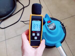 Bikain DI600P Aschesauger Lautstärke auf höchster Stufe