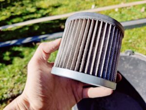Bikain DI600P Aschesauger Filter nach der Reinigung