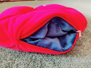 FC Bayern München 2-in-1 Nackenkissen Reißverschluss offen