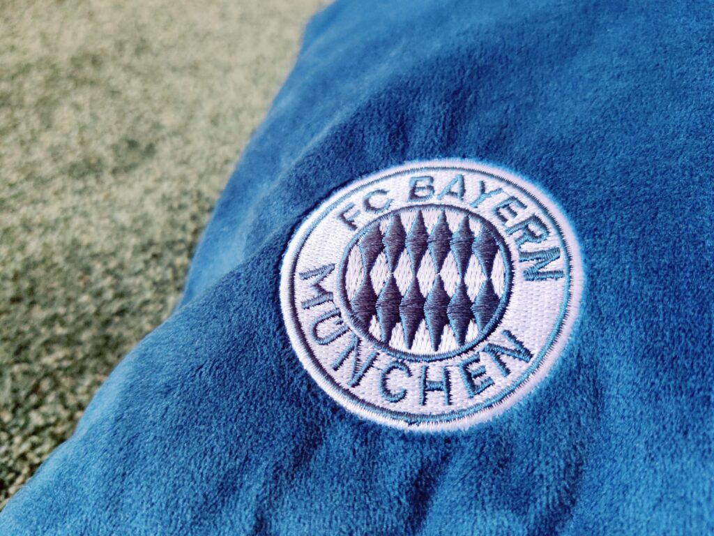 FC Bayern München 2-in-1 Nackenkissen Bayern-Logo auf Kopfkissen
