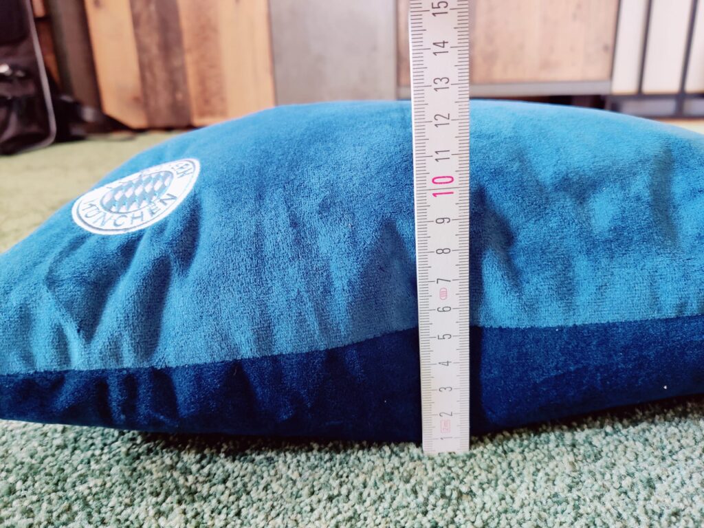 FC Bayern München 2-in-1 Nackenkissen als Kopfkissen Höhe