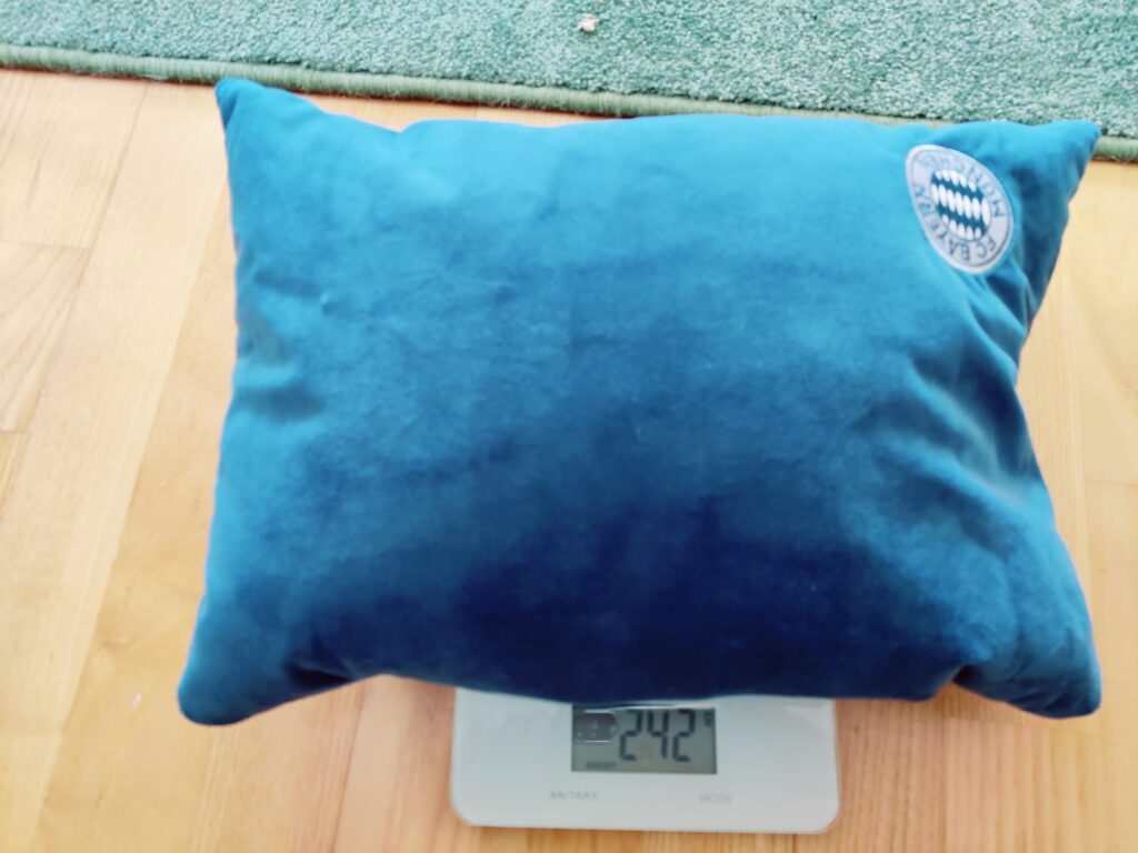 FC Bayern München 2-in-1 Nackenkissen Gewicht im Test