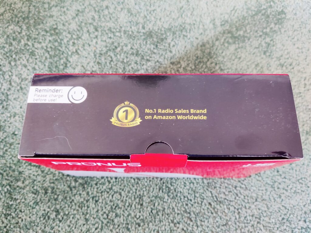 Prunus J-369 Kurbelradio Verpackungshinweise