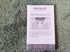 Prunus J-369 Kurbelradio Bedienungsanleitung