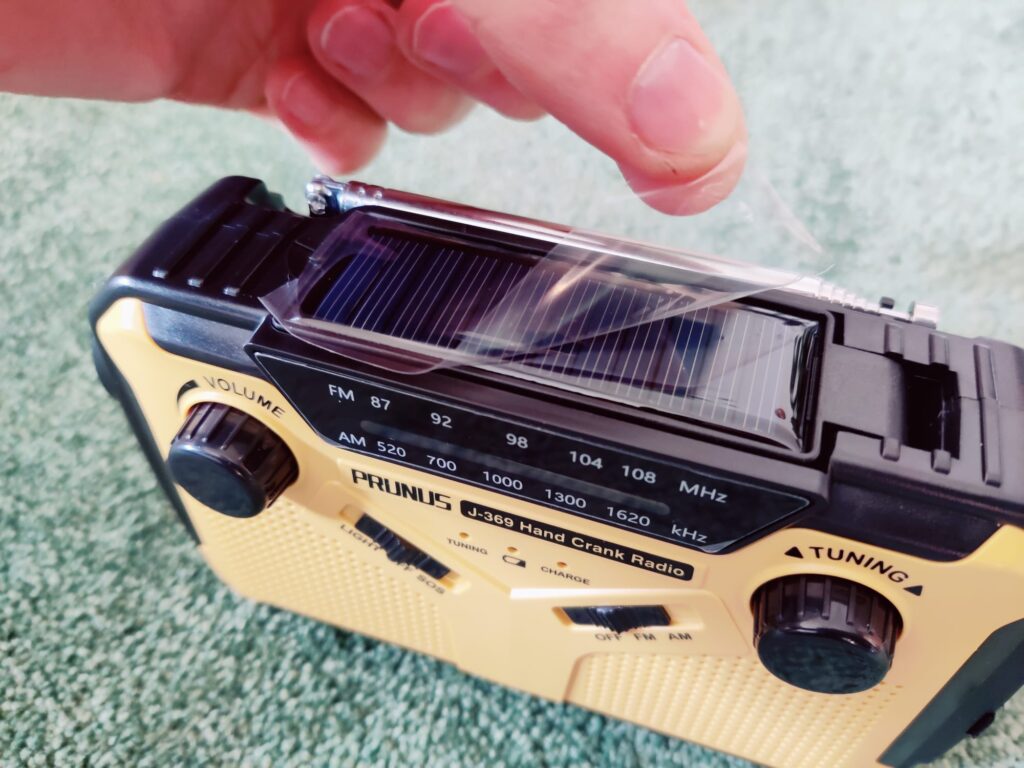 Prunus J-369 Kurbelradio Schutzfolie Lieferung