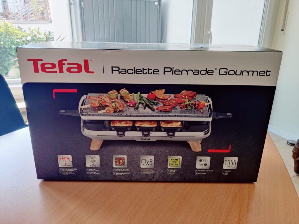 Tefal Pierrade Gourmet PR620D12 Raclette Verpackung