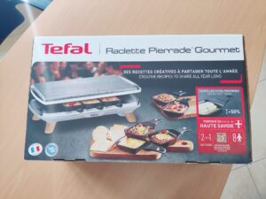 Tefal Pierrade Gourmet PR620D12 Raclette Verpackung von oben