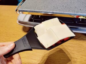 Tefal Pierrade Gourmet PR620D12 Raclette Pfännchen belegt