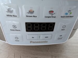 Panasonic SR-DA152WXE Reiskocher Bedienfeld