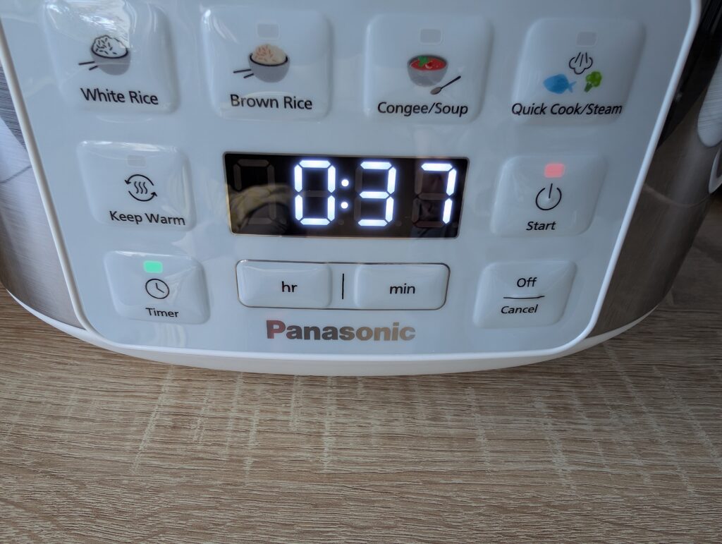 Panasonic SR-DA152WXE Reiskocher Programmstart