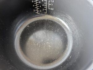 Panasonic SR-DA152WXE Reiskocher Topf nach der Zubereitung