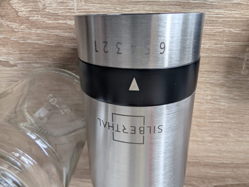 SILBERTHAL-Kaffeemühle Mahlgradeinstellung