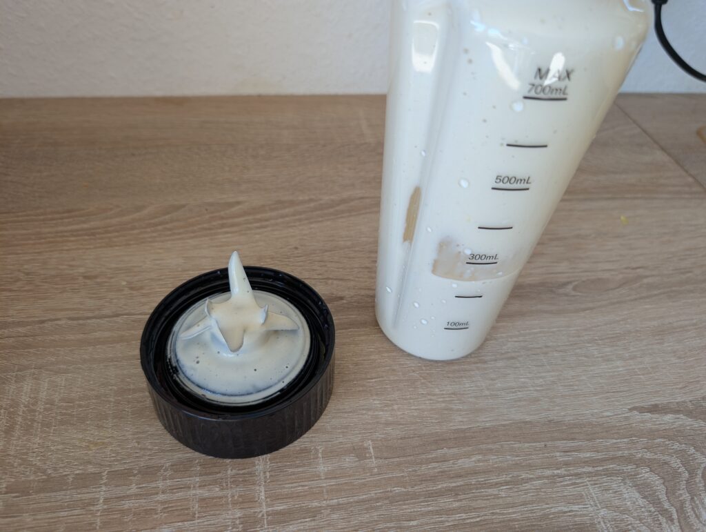 Tefal Blend Up Smoothie-Maker Banane Cashew Smoothie fertig