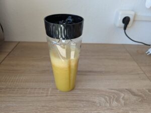 Tefal Blend Up Smoothie-Maker Obst Smootie nach dem Mixen