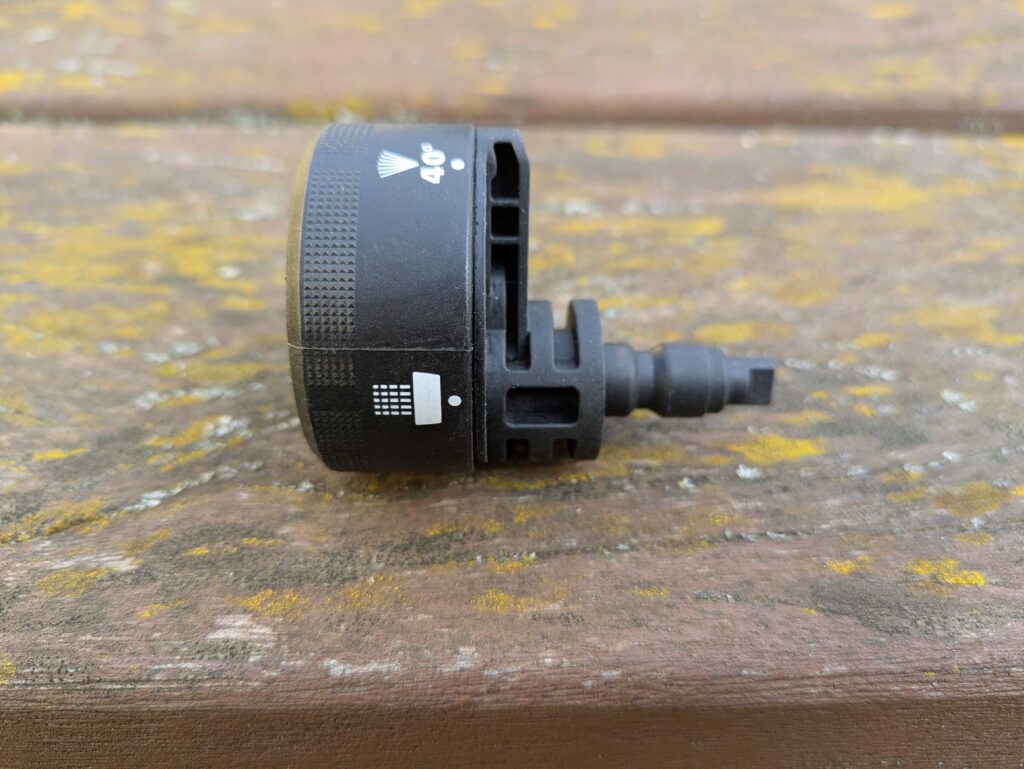 WORX WG633E Hydroshot Akku-Hochdruckreiniger 5-in-1-Düse von der SEite