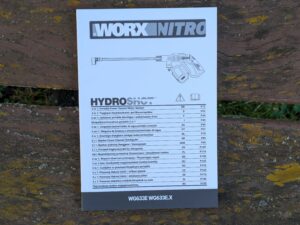 WORX WG633E Hydroshot Akku-Hochdruckreiniger Anleitung