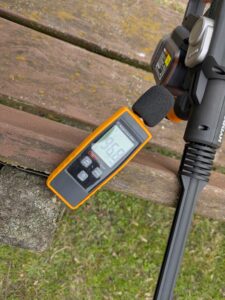 WORX WG633E Hydroshot Akku-Hochdruckreiniger Lautstärke