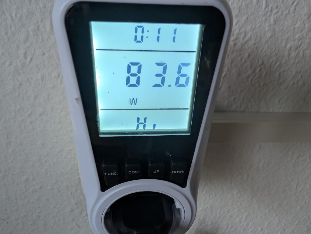 Wancle-Kaffemühle Leistungsaufnahme