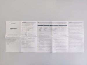 UGREEN 65381 Webcam Bedienungsanleitung aufgeklappt