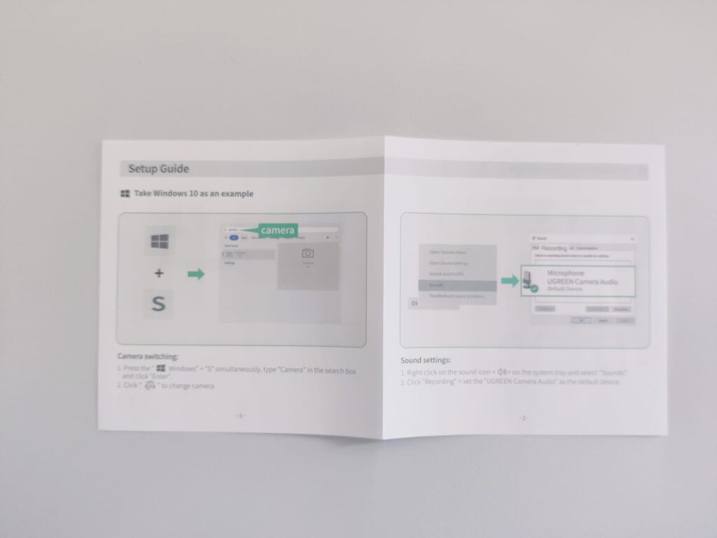 UGREEN 65381 Webcam Setup Guide