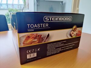 Steinborg SB-2080 Toaster Verpackung Aufdruck