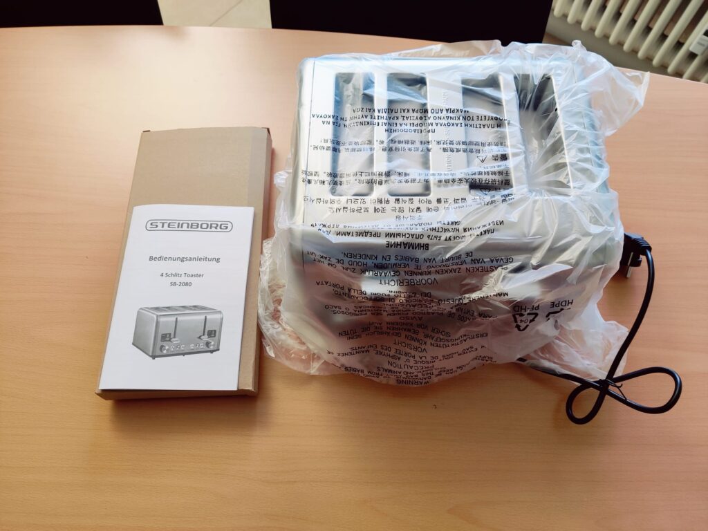 Steinborg SB-2080 Toaster Verpackungsschutz
